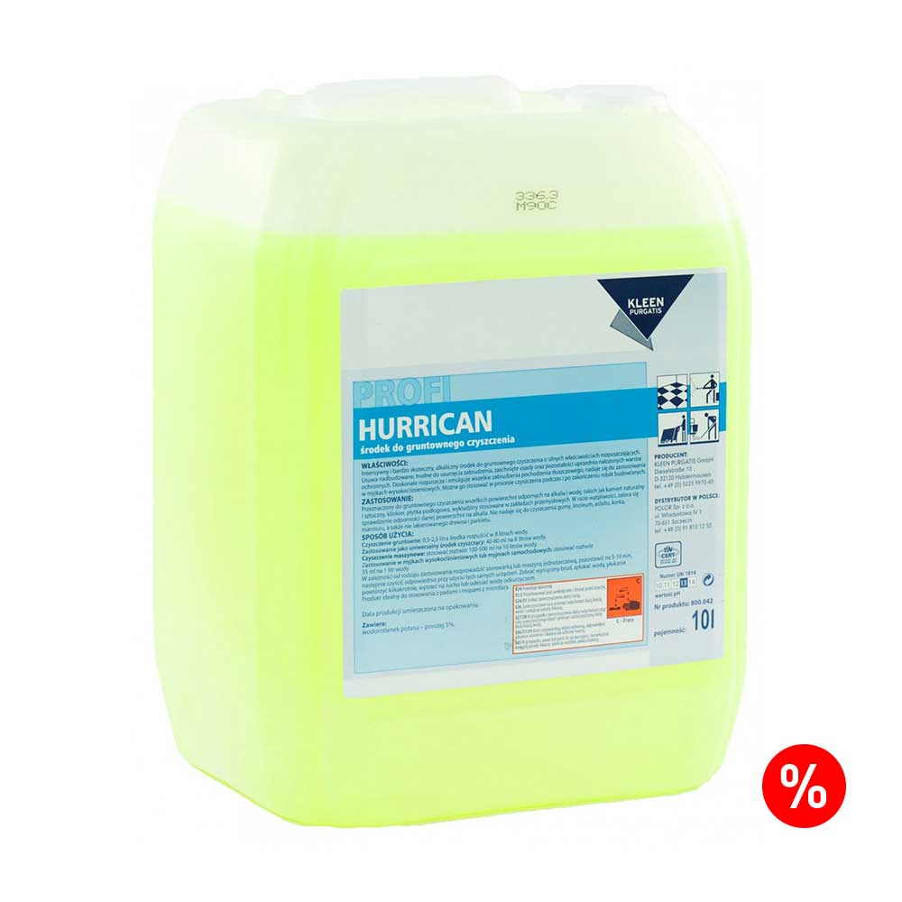 HURRICAN CZYŚCI POWIERZCHNIE ODPORNE NA ALKALIA